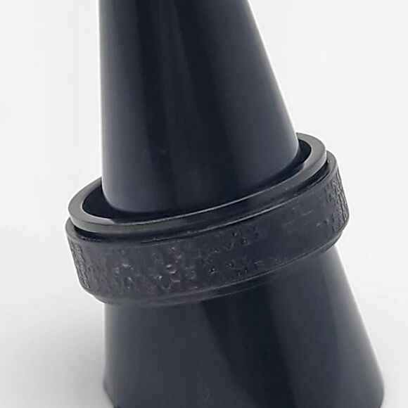 King Will Black The Lord's Prayer Fidget Ring - Picture 2 of 5